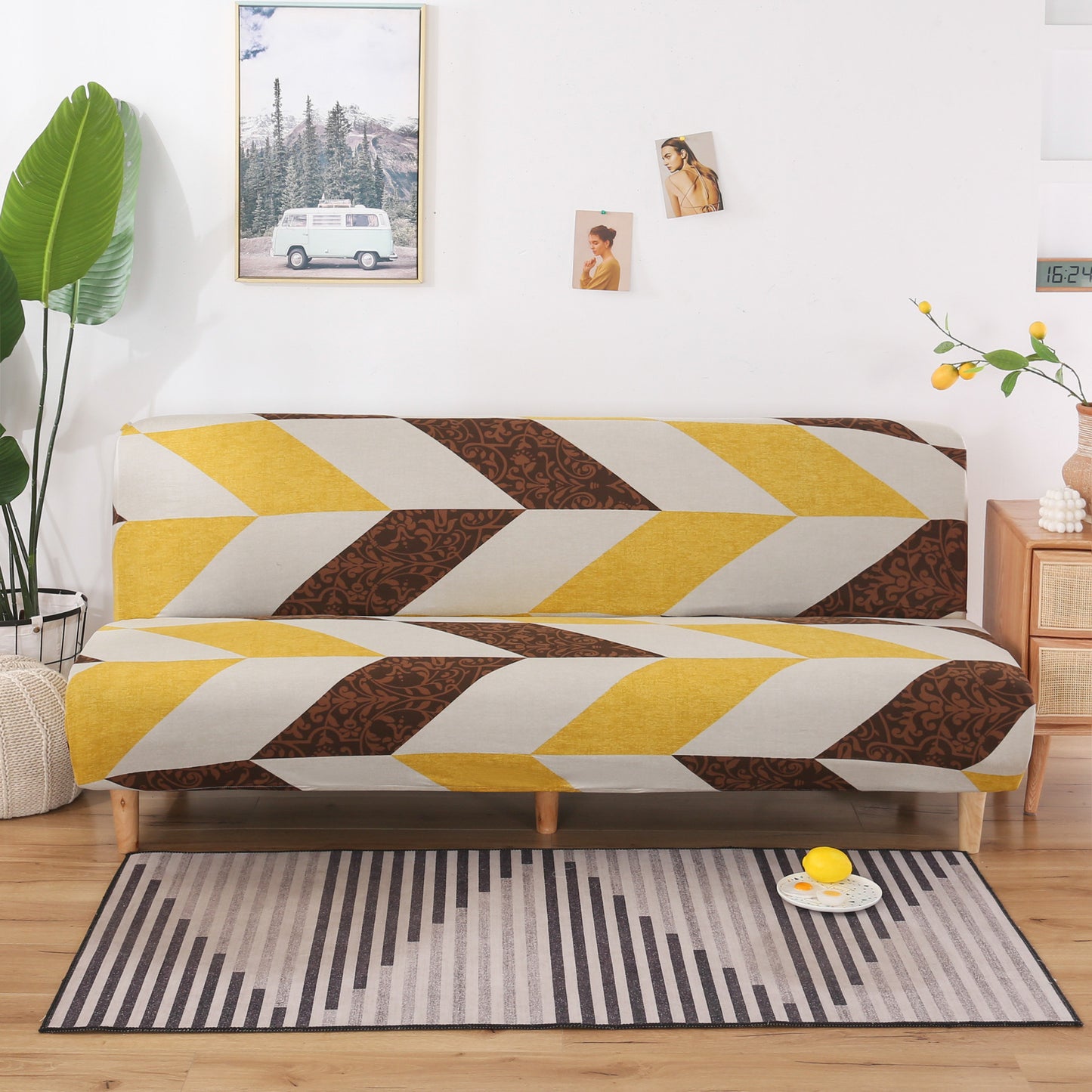 Printed Sofa Bed Cover