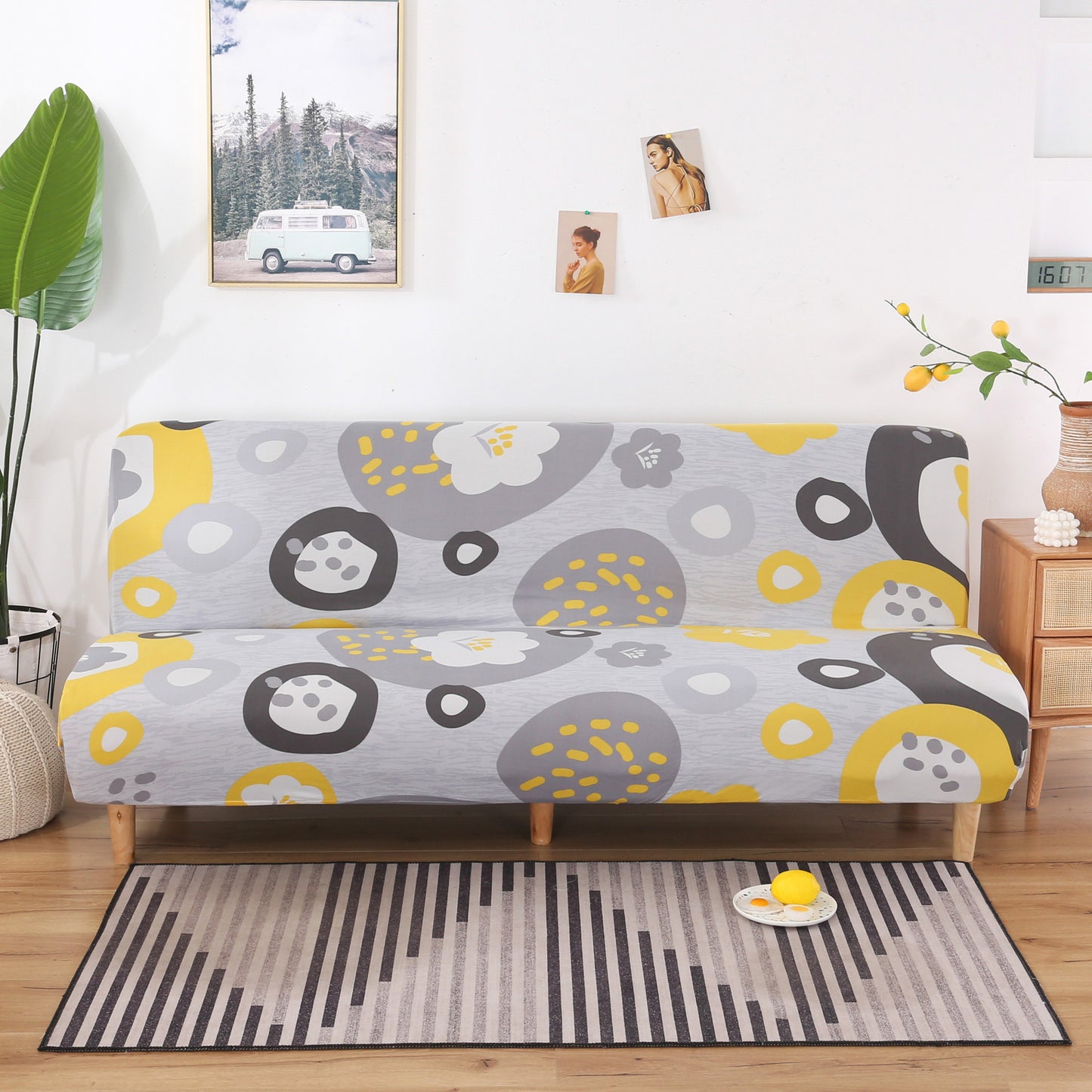 Printed Sofa Bed Cover