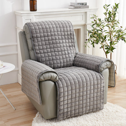 Plush Quilted Recliner Cover