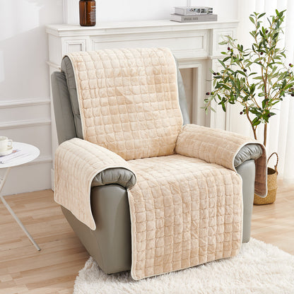 Plush Quilted Recliner Cover