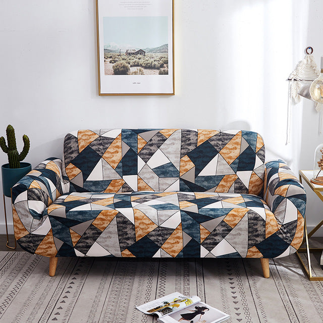 Sofa Sculpt Printed Sofa Cover