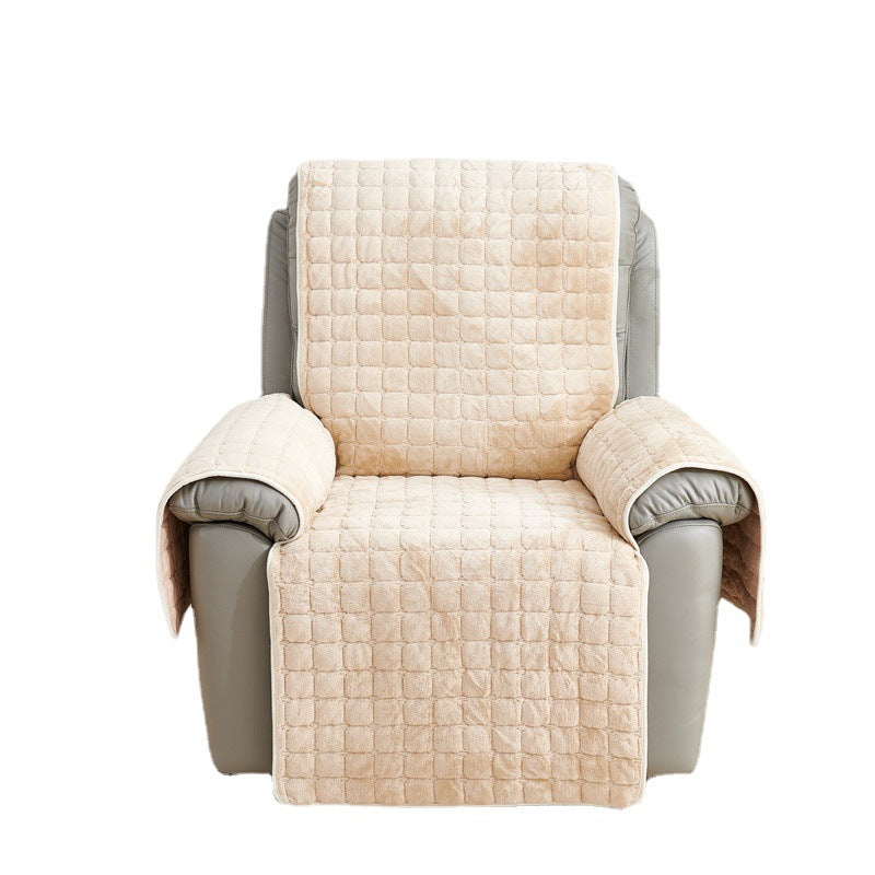 Plush Quilted Recliner Cover