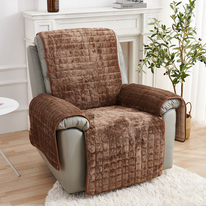 Plush Quilted Recliner Cover